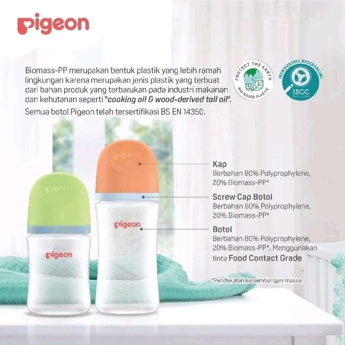 Botol Susu Bayi Pigeon Peristaltic Plus Nipple Wide Neck Soft Touch 160ml / 240ml