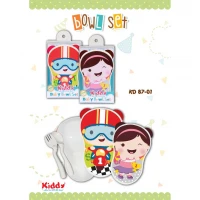 Kiddy Mangkok + Sendok Garpu