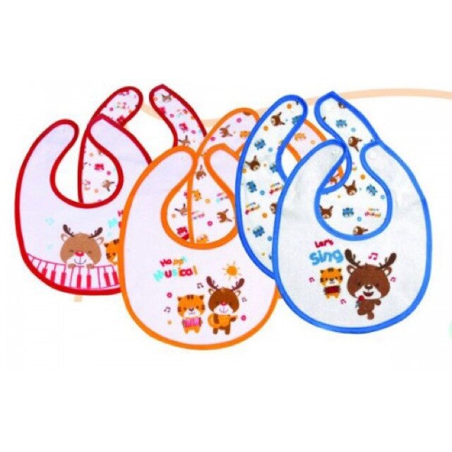 Kiddy Slaber / Tatakan Iler 2pcs Kancing