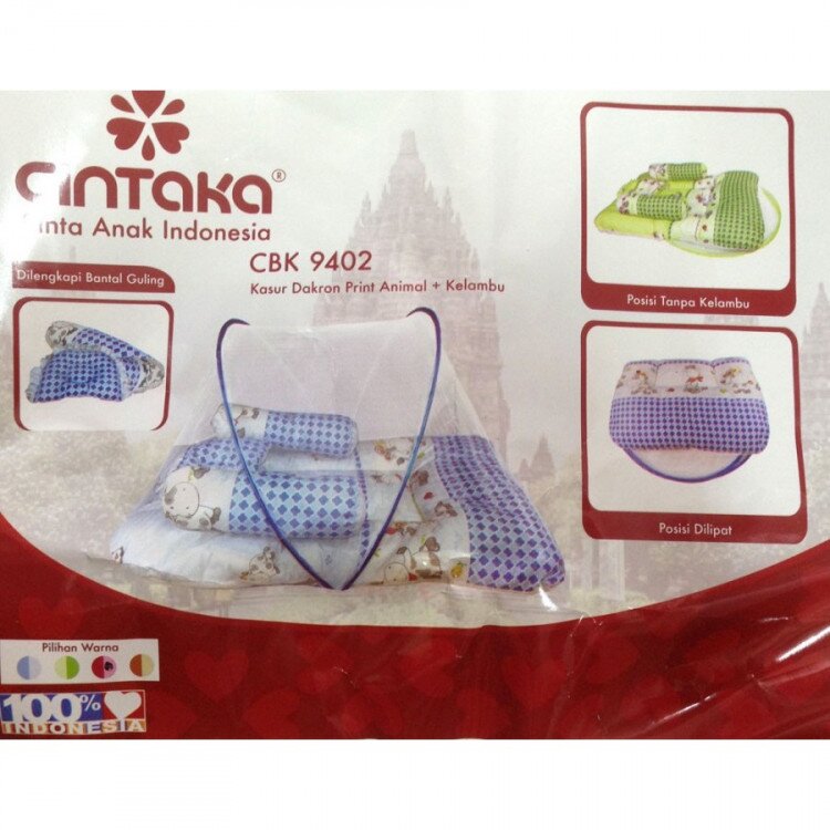 Kasur Bayi Dakron Animal + Kelambu Cintaka