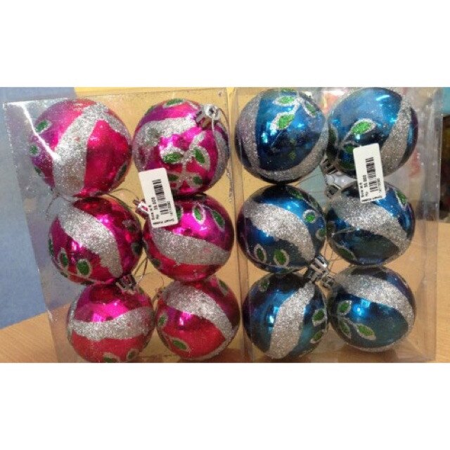 Bola Natal 6pcs