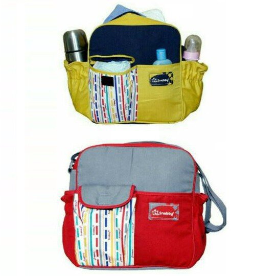 Snobby Tas Bayi Kecil Saku Kerut TPT1672 / Tas Perlengkapan Bayi / Diapers Bag Bayi / Tas Traveling Bayi / Tas Baby Carrier Bayi