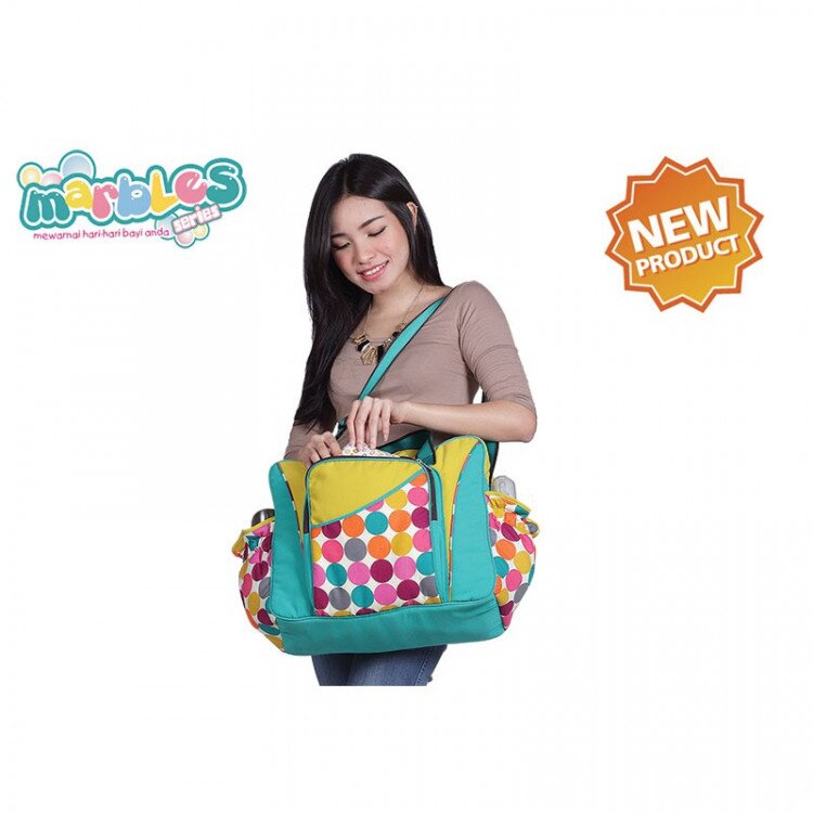 Snobby Tas Bayi Besar Saku Extra Size Marbles Series TPT1571