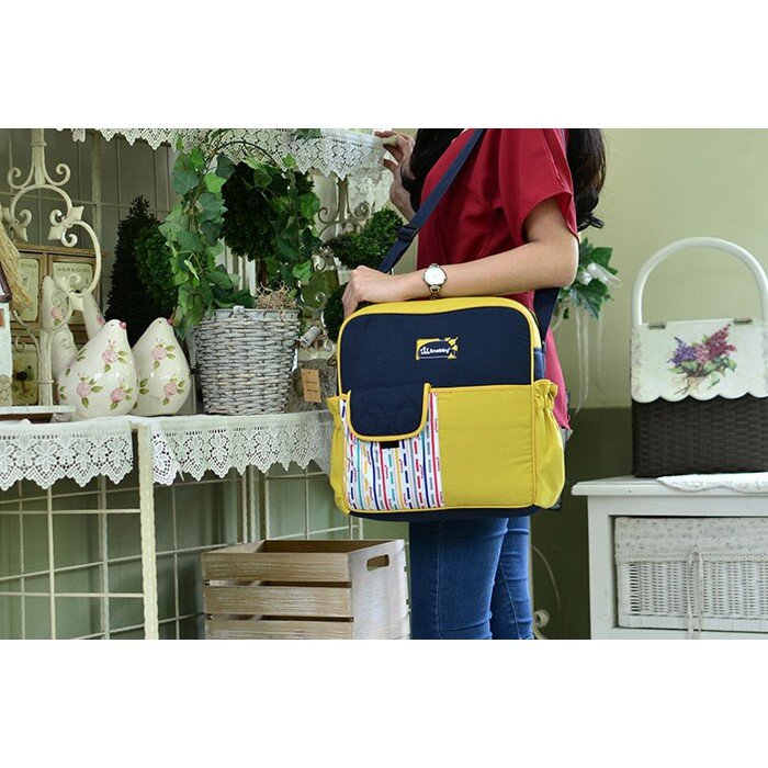 Snobby Tas Bayi Medium Line Series TPT1673 / Tas Perlengkapan Bayi / Diapers Bag Bayi / Tas Traveling Bayi / Tas Baby Carrier Bayi