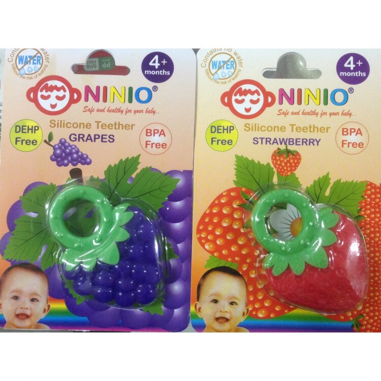 Silicone Teether Strawberry / Grape Ninio