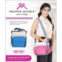 Moms Baby Tas Bayi Kecil Lullaby Series / Tas Perlengkapan Bayi / Diapers Bag Bayi / Tas Traveling Bayi / Tas Baby Carrier Bayi