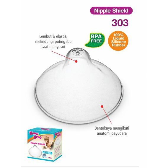 Silicone Nipple Shield (Sambungan Asi) Young-Young 17080122
