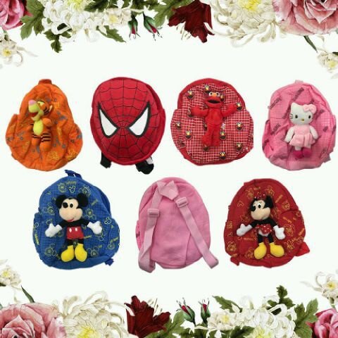 Tas Anak Ransel Boneka Karakter / Tas Boneka Anak karakter
