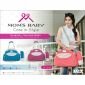 Tas Bayi Besar + Tempat Botol Susu Linea Series Moms Baby / Tas Perlengkapan Bayi / Diapers Bag Bayi / Tas Traveling Bayi / Tas