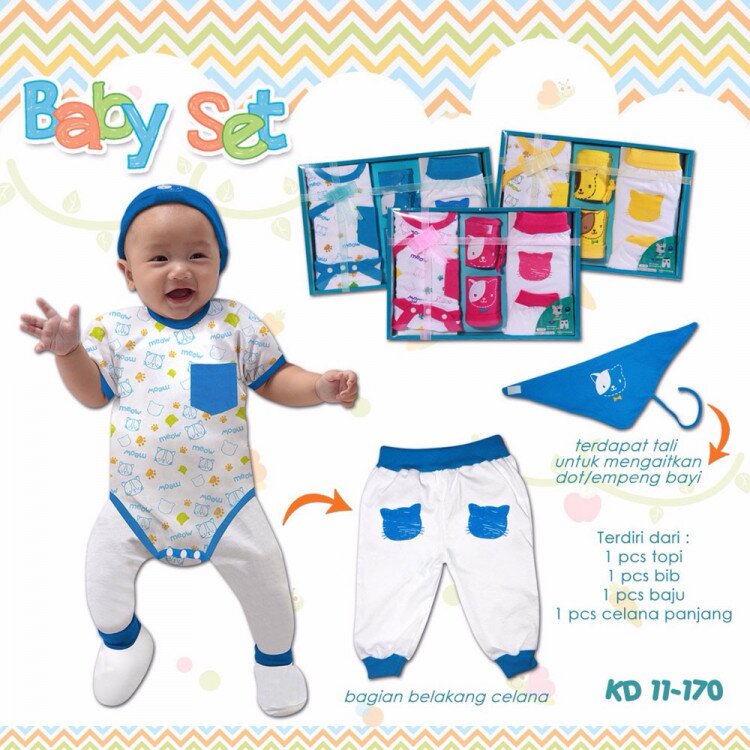 Kado Lahiran Bayi / Baju Set Bayi / Paket Perlengkapan Bayi Baru Lahir / Kiddy Baby Set 11170