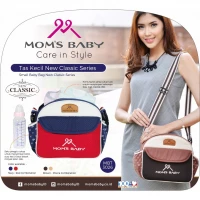Tas Bayi Kecil New Classic Series Moms Baby / Tas Perlengkapan Bayi / Diapers Bag Bayi / Tas Traveling Bayi / Tas Baby Carrier Bayi