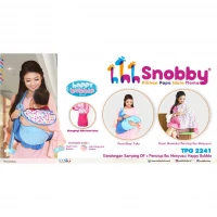 Gendongan Bayi Samping + Penutup Ibu Menyusui Happy Bubble Series Snobby