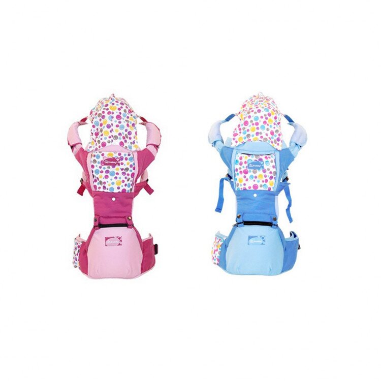Gendongan Hipseat 6 Posisi Happy Bubble Series Biru Snobby