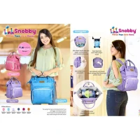 Tas Bayi Ransel Snobby Diaper Bag / Tas Perlengkapan Bayi / Diapers Bag Bayi / Tas Traveling Bayi / Tas Baby Carrier Bayi