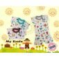 Setelan Anak Kaos Ridges Motif Random Dasar Putih #4