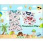 Setelan Anak Kaos Ridges Motif Random Dasar Putih #2
