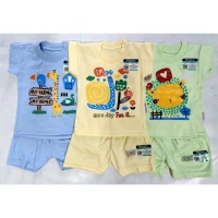Setelan Kaos Bayi Ridges Polos (Motif Random) / Setelan Kaos Anak