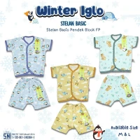 Setelan Baju Bayi Pendek Kancing Depan 12-18 Bulan RIDGES ukuran L