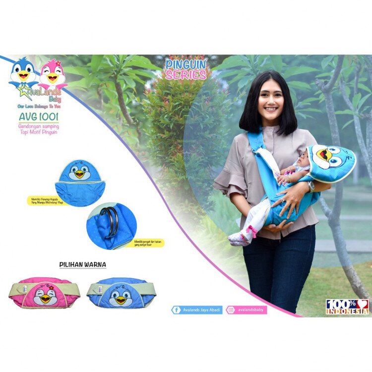Gendongan Bayi Samping Pinguin Series Avalands AVG1001