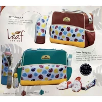 Tas Bayi Medium Moms Baby Leaf Series / Tas Perlengkapan Bayi / Diapers Bag Bayi / Tas Traveling Bayi / Tas Baby Carrier Bayi