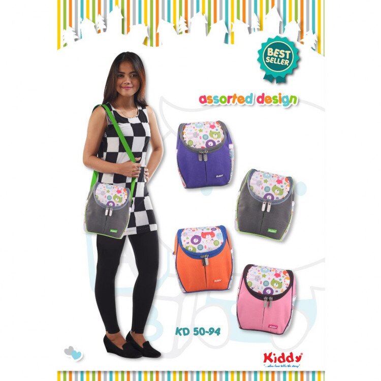 Kiddy Tas Bayi Lunch Box / Cooler Bag 19070224 / Tas Perlengkapan Bayi / Diapers Bag Bayi / Tas Traveling Bayi / Tas Baby Carrier