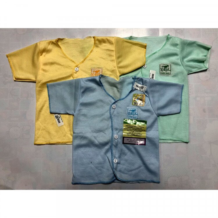 Baju Bayi Pendek Newborn Polos Murah 19090045 / Baju Baby Pendek Newborn / Atasan Pendek Bayi Baru Lahir / Baju Bayi Newborn Adem