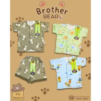 Baju Setelan Bayi Pendek Newborn RIDGES / Baju Bayi Pendek 0-3 bulan / Baju Baby Pendek Newborn / Setelan Pendek Bayi Baru Lahir / Baju