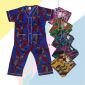 Setelan Baju Tidur Anak / Piyama Anak Batik Bagan - Model Baju Batik Lokal