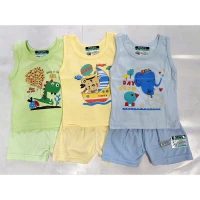 Setelan Singlet Anak Ridges Polos (Paket Hemat Ridges 3 Setelan)