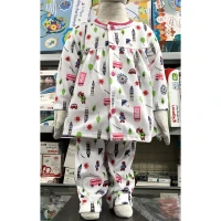 Setelan Baju Tidur / Piyama Anak Perempuan Print Murah dan Adem 20020064