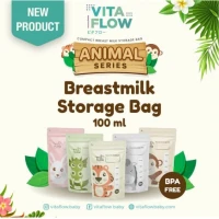 Kantong ASI VitaFlow 100ml Double Zipper Anti Bocor