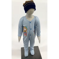 Sleepsuit Baby / Jumpsuit Bayi Warna Tutup Kaki 20020085