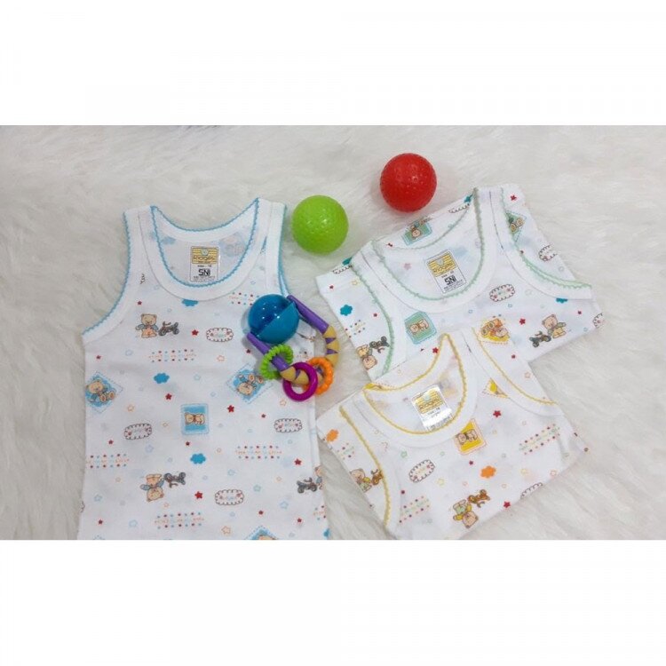 Singlet Anak Ridges Barney Motif / Singlet Bayi