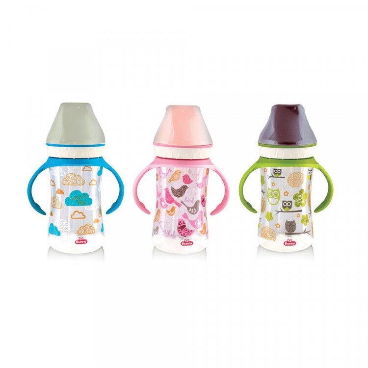 Botol Susu Bayi Wide Neck Pegangan Lusty Bunny 125ml / 250ml