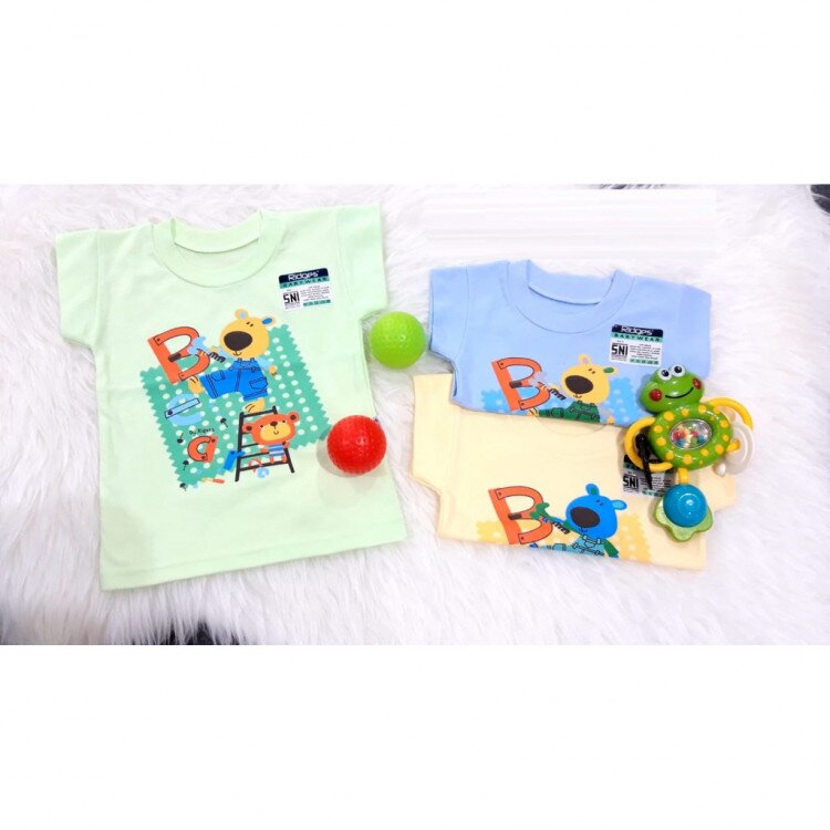 Baju Atasan Kaos Anak Ridges Bear (0-3 tahunan)