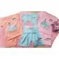 Baju Setelan Kaos Anak Ridges Polos Cewek / Setelan Kaos Anak Perempuan (Motif Random) #1