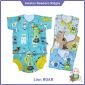Baju Setelan Bayi Pendek Newborn Ridges (Baju + Celana Pop) / Baju Bayi Pendek Baru Lahir 0-3 bulan #1
