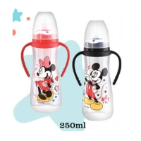 Botol Susu Bayi Mickey Minnie Pegangan Lusty Bunny 250ml 20100026 (with Handle)