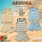 Promo Baju Setelan Anak Singlet Ridges Motif Dasar Warna - Baju Bayi Adem Lembut ber-SNI - Setelan Baju Kutung Bayi #8
