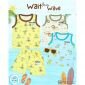 Promo Baju Setelan Anak Singlet Ridges Motif Dasar Warna - Baju Bayi Adem Lembut ber-SNI - Setelan Baju Kutung Bayi #4