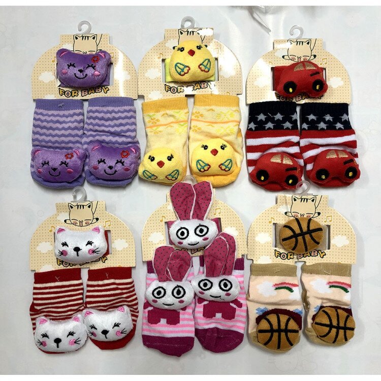 Kaos Kaki Bayi Rattle Anti Slip + Gelang Rattle 20100052