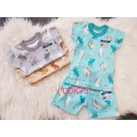 Baju Setelan Kaos Anak Ridges Follow the Rabbits