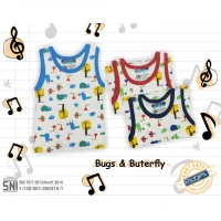 Baju Atasan Singlet Anak Ridges Bugs & Butterfly