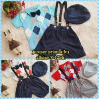 Setelan Baby Laki-laki + Suspender + Topi 21010048
