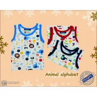 Baju Atasan Singlet Anak Ridges Animal Alphabet