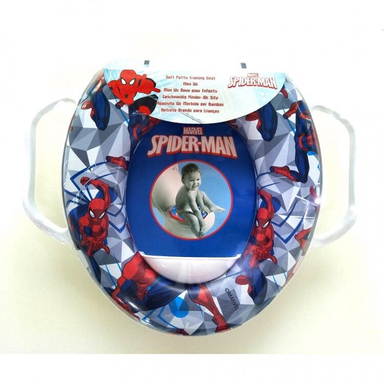 Baby Potty Seat with Handle - Spiderman / Dudukan Toilet Anak