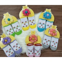 Bandana Bayi + Kaos Kaki Bayi Set / Kado Bayi Perempuan 21020004