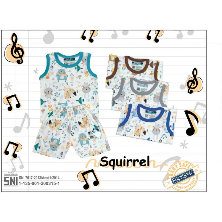 Baju Atasan Singlet Anak Ridges Squirrel (Atasannya Saja)