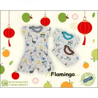 Baju Setelan Kaos Anak Ridges Flamingo