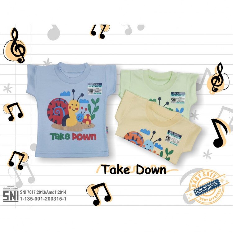 Baju Atasan Kaos Anak Ridges Siput